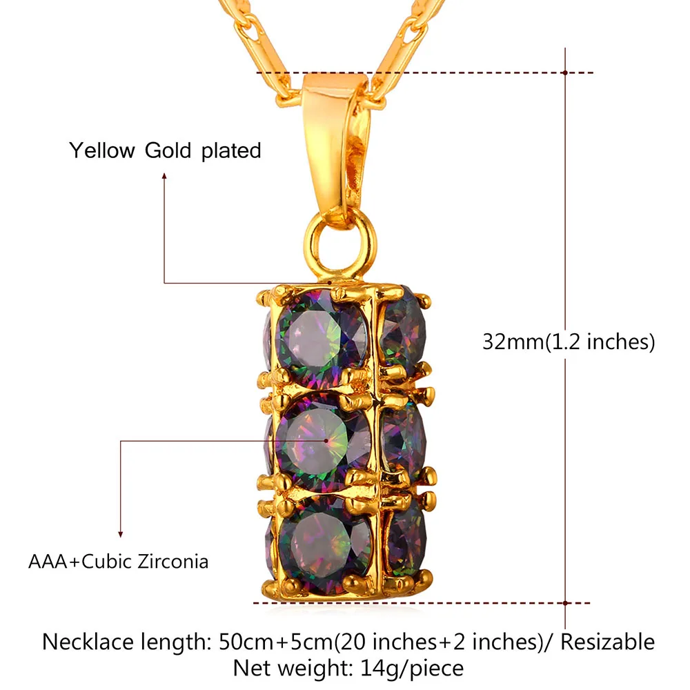 

Kpop Romantic Round Crystal Zirconia Pendant & Necklace Women Jewelry Party Gift Gold/Silver Color Charms Jewelry P138