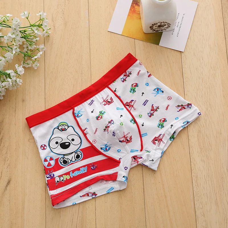 5 шт./лот нижнее белье для мальчиков мультфильм Щенок pattern трусики подходит от 1 до