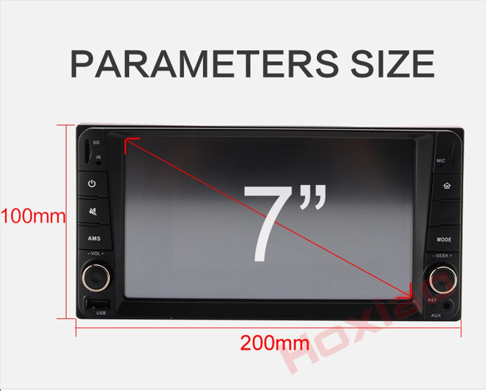 2din автомобильный MP5 без dvd плеера для Toyota 20*10 см Bluetooth 7 дюймов сенсорный экран SD FM MP4