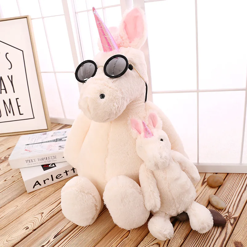 

Cartoon cute unicorn doll, simulation hippo children plush toys creative girl birthday present30/50/65\110cm