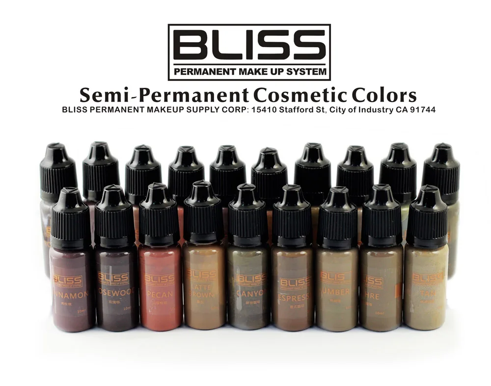 

New Bliss pigment for Permanent makeup machine use19colors
