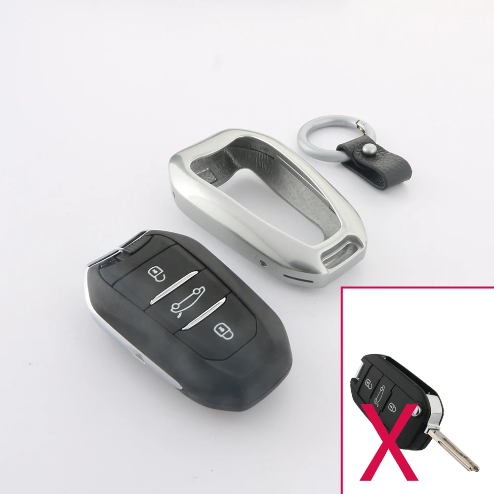 3 Пуговицы интеллектуальный ключ Оболочки крышка подходит для Peugeot 308 508 2008 3008