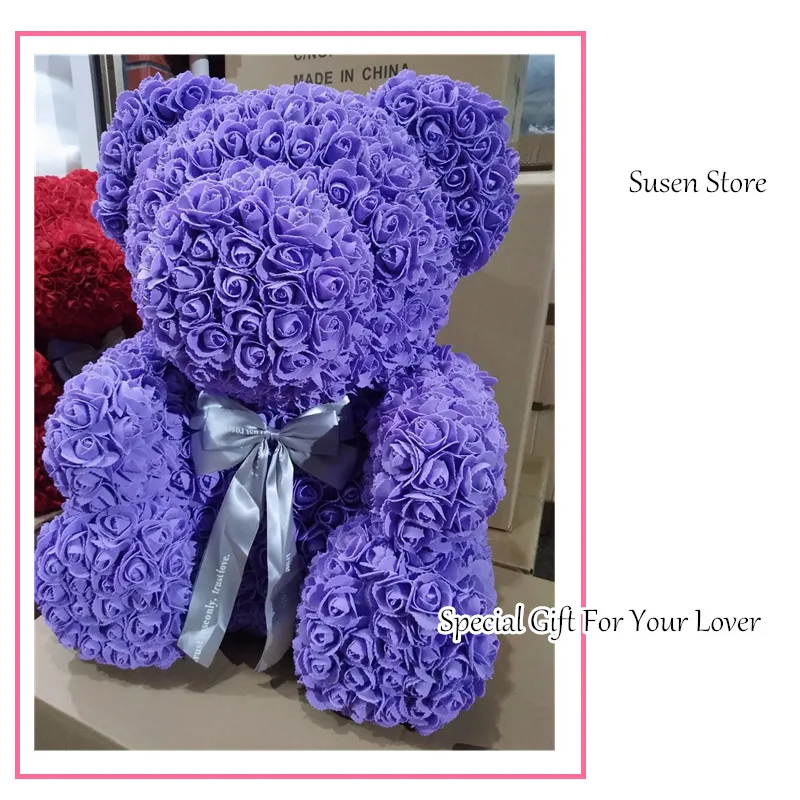 Специальный подарок DIY ручной работы Роза медведь гигантское мыло цветок