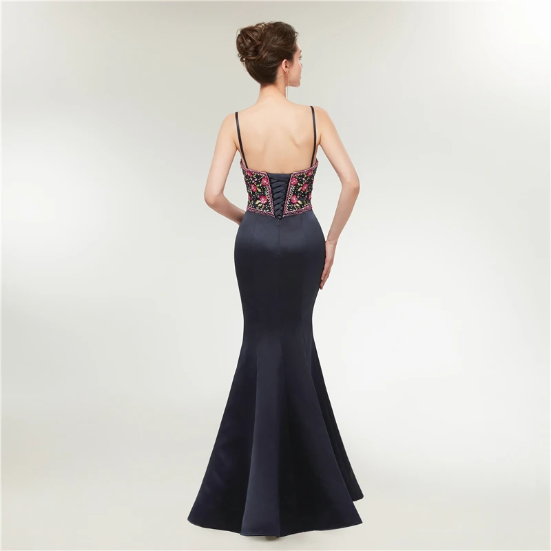 Forevergracedress вечерние платья черного цвета 2019 милая изящная Русалка большие размеры