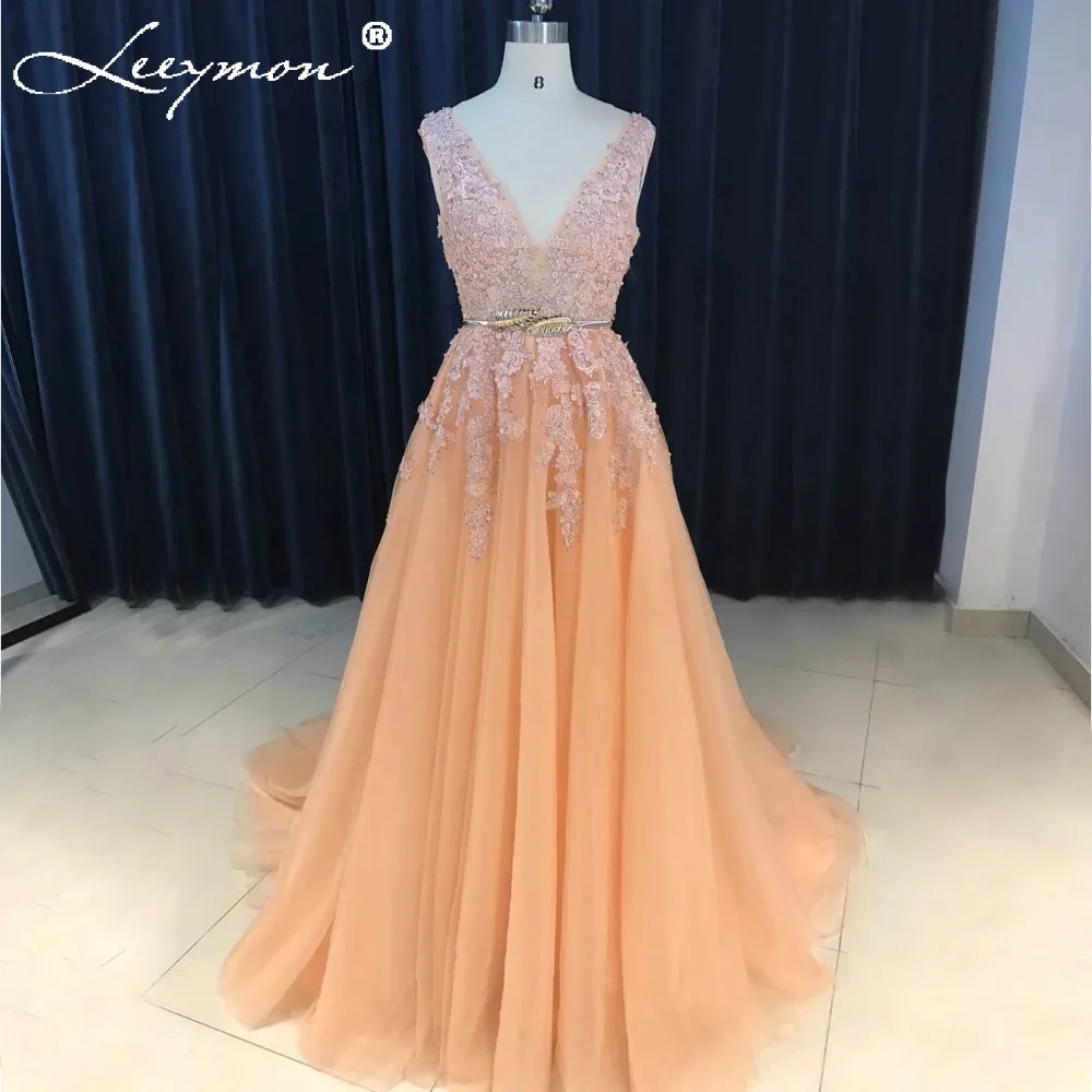 Настоящее сексуальное кружевное платье с аппликацией длинное для выпускного