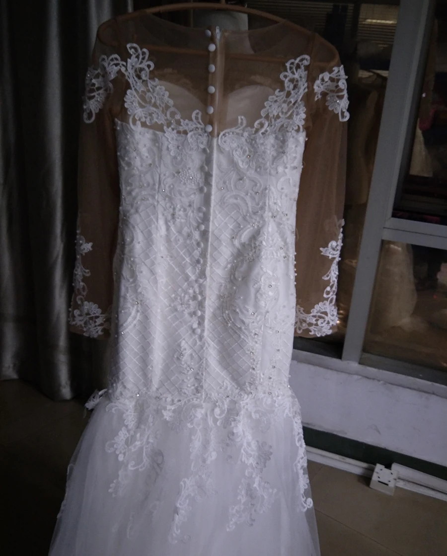 Футболка с короткими рукавами-крылышками Русалка свадебное платье 2021 Африка