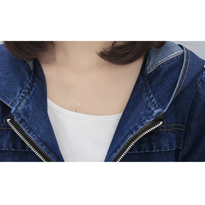 Новинка 2019 весенне осенняя Корейская джинсовая куртка для женщин тонкое длинное