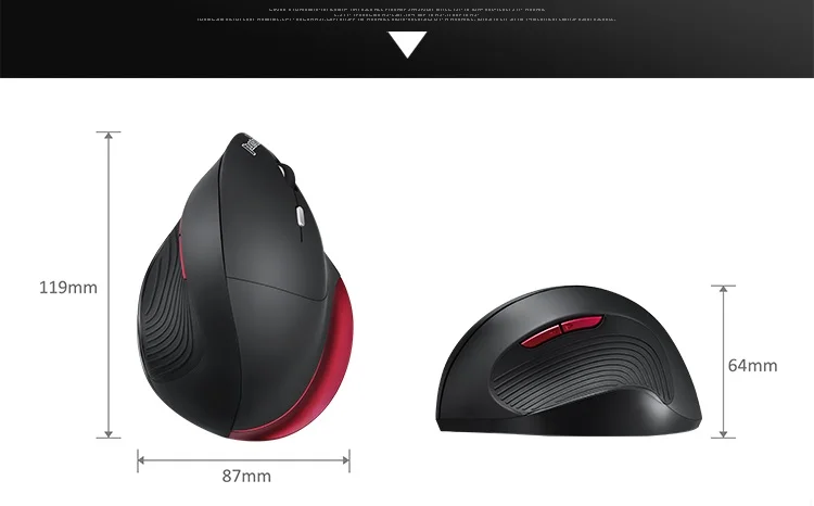 Немецкая Perixx PERIMICE 718R эргономичная Вертикальная 2,4G USB Беспроводная оптическая мышь программируемая настольная мышь для ноутбука