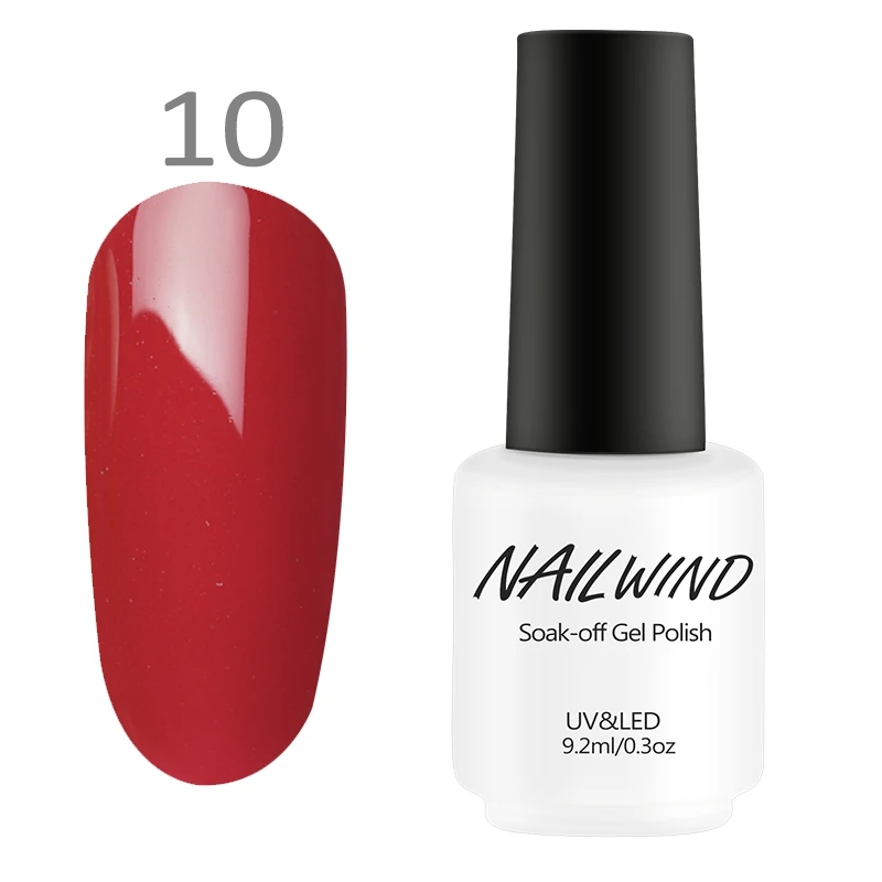 10 NAILWIND лак для ногтей 9,2 мл УФ цветной гель лак для ногтей акриловый гель Лаки резиновая основа для наращивания ногтей дизайн маникюра - Цвет: 10