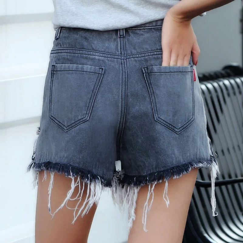 Vetevidi/джинсовые шорты для женщин и студентов Корейская версия свободные короткие