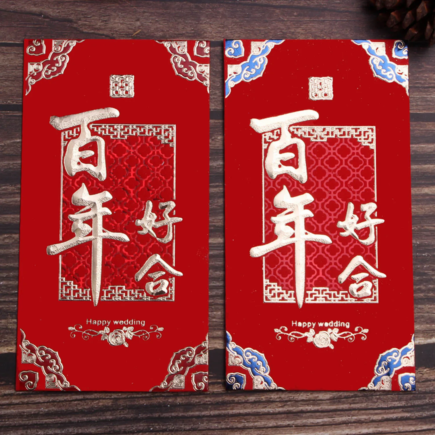Behogar 24 шт 8 6x16 6 см китайские красные конверты Hong Bao Hongbao счастливые пакеты для денег