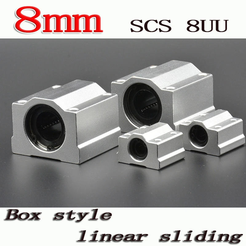 2 шт./лот SC8UU SCS8UU 8 мм Линейный шарикоподшипник блок с LM8UU Буш, Подушка блок линейный блок для 8 мм вал CNC часть