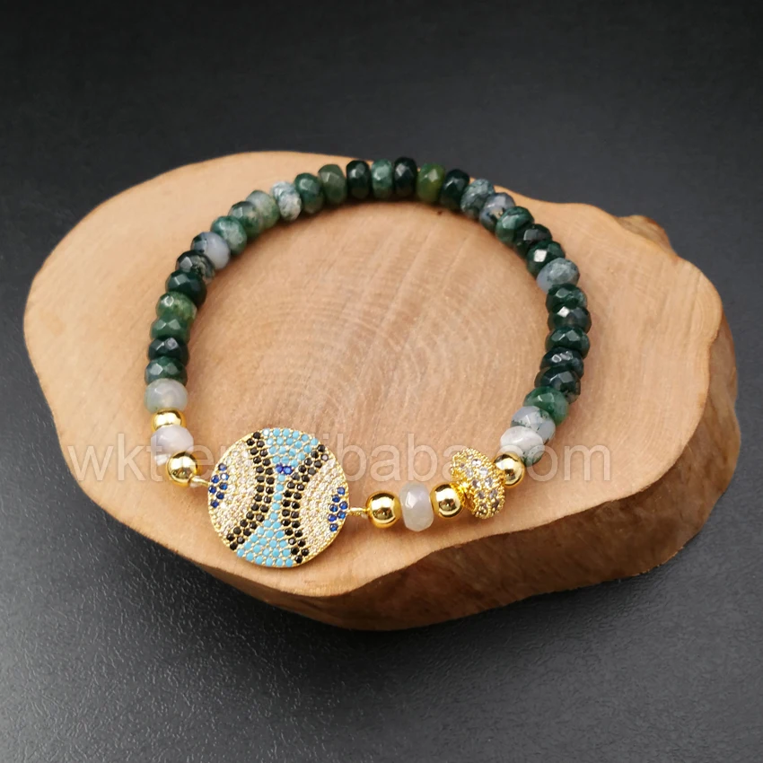 _ Оптовая продажа индивидуальный кубический циркон ПАВЕ круглый подвесной