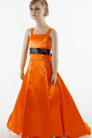 

free shipping 2019 hunter orange camo sash flower girl dresses for wedding pageant ball gowns Vestido de nina de las flores