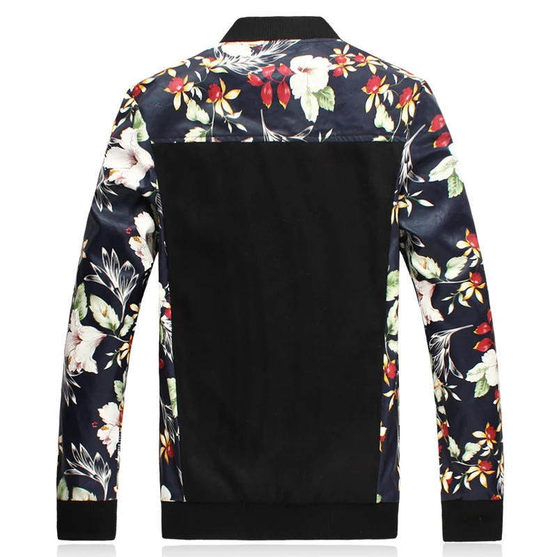 Новые мужские бейсбольные куртки Лоскутные кожаные Цветочные 3XL 4XL 5XL 6XL 7XL 8XL