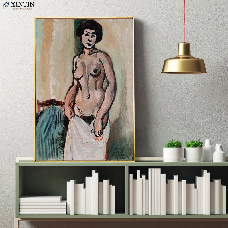 Современная Абстрактная обнаженная модель девушка Анри Матисс Fauvism холст