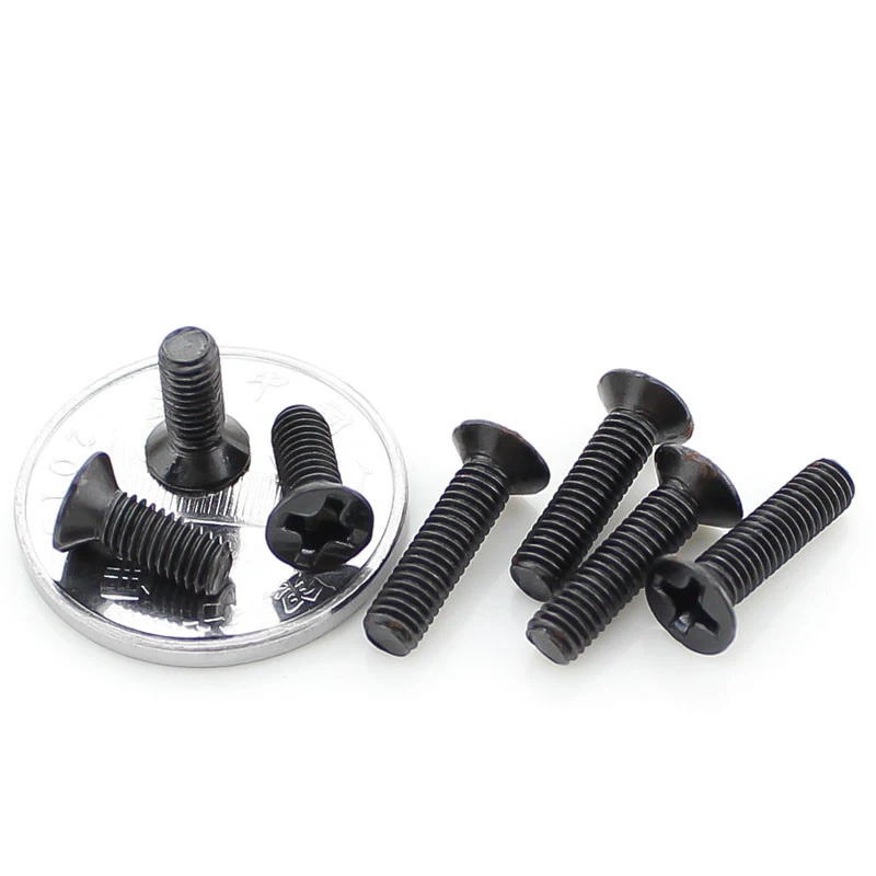 150 pcs-m3 * 4/5/6/8/10/12/16/25 винт с плоской головкой/черный механический винт/потайной