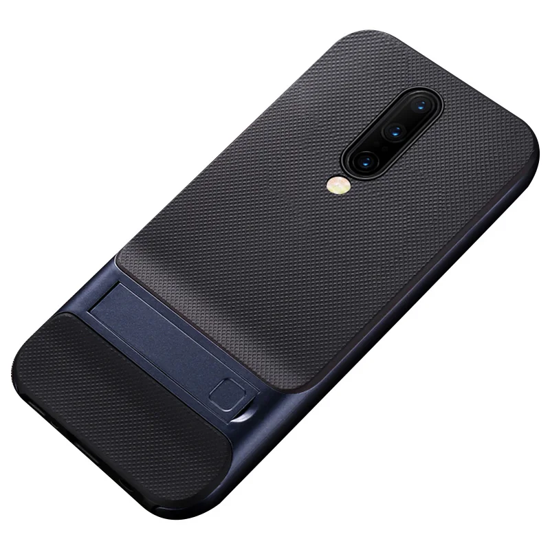 Navy Для Oneplus 7 7 Pro чехол противоударный ПК Бампер+ Силиконовый ТПУ задняя крышка для Oneplus 6 6 T 5 5 T 3 3 T чехол для One Plus 7 Pro Coque - Цвет: Navy