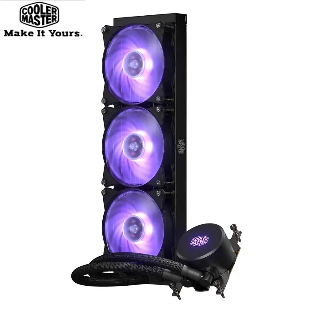 Cooler Master MLX-D36M-A20PC-T1 ML360 cpu кулер для воды с жидкостным охлаждением, тройной вентилятор RGB 120 мм для материнской платы Threadripper TR4 X399