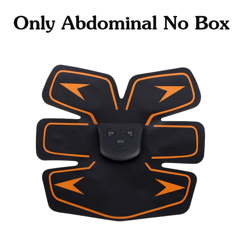Abdominal no box Перезаряжаемые брюшной машина электрическая импульса стимулятор мышц ABS EMS тренажер фитнес потеря веса тело массаж для похудения - Цвет: Abdominal no box