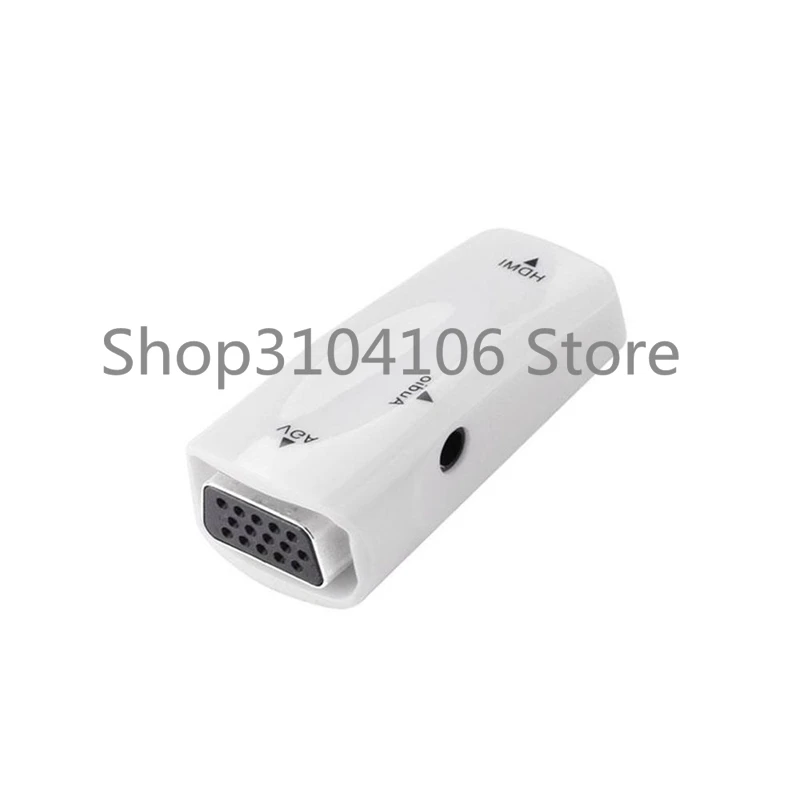 HDMI-совместим с VGA аудиокабелем переходник HDMI-VGA гнездо-гнездо 1080p преобразователь