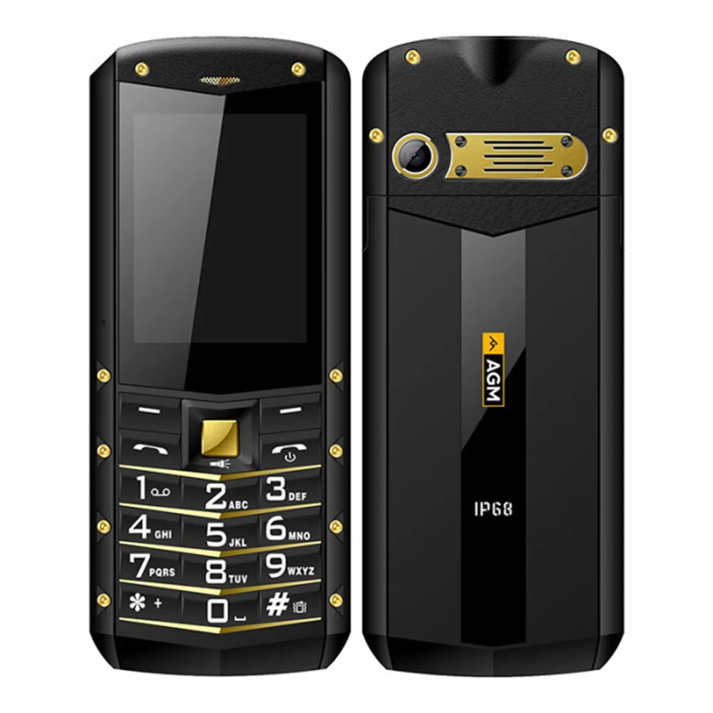 AGM M2 SC6531DA 2 4 дюймовый экран Bluetooth IP68 водонепроницаемый пылезащитный Dropproof Dual SIM 2G
