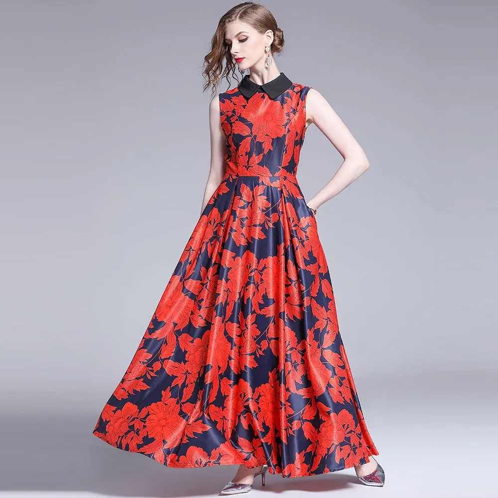 Женское вечернее платье без рукавов Borisovich элегантное винтажное длинное с