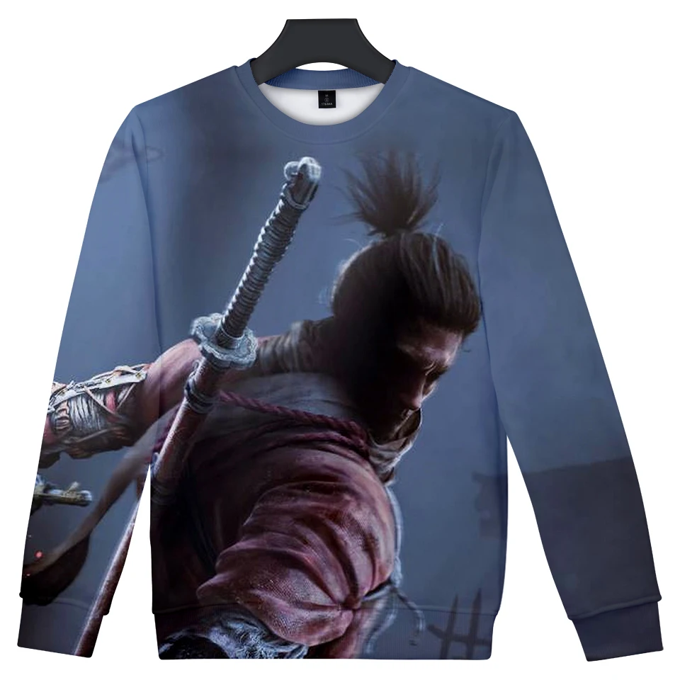 New Hot Game SEKIRO Shadows Die Twice 3D Print Boys Capless Sweatshirts Leisure Fashion Winter High Quality Outwear Popular Tops | Мужская