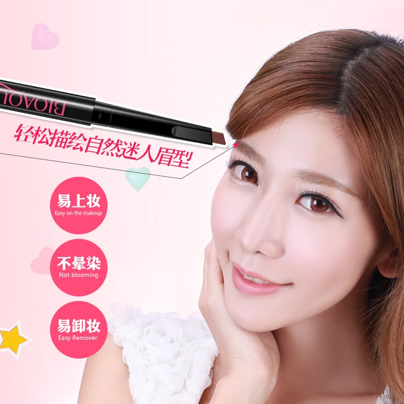 Автоматический карандаш для бровей BIOAQUA 3 стильные краски косметический