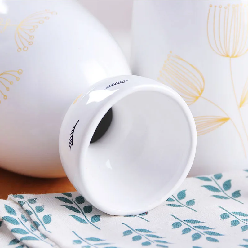 Креативная керамическая ваза с аппликацией для девочек Цветочная дома гостиной