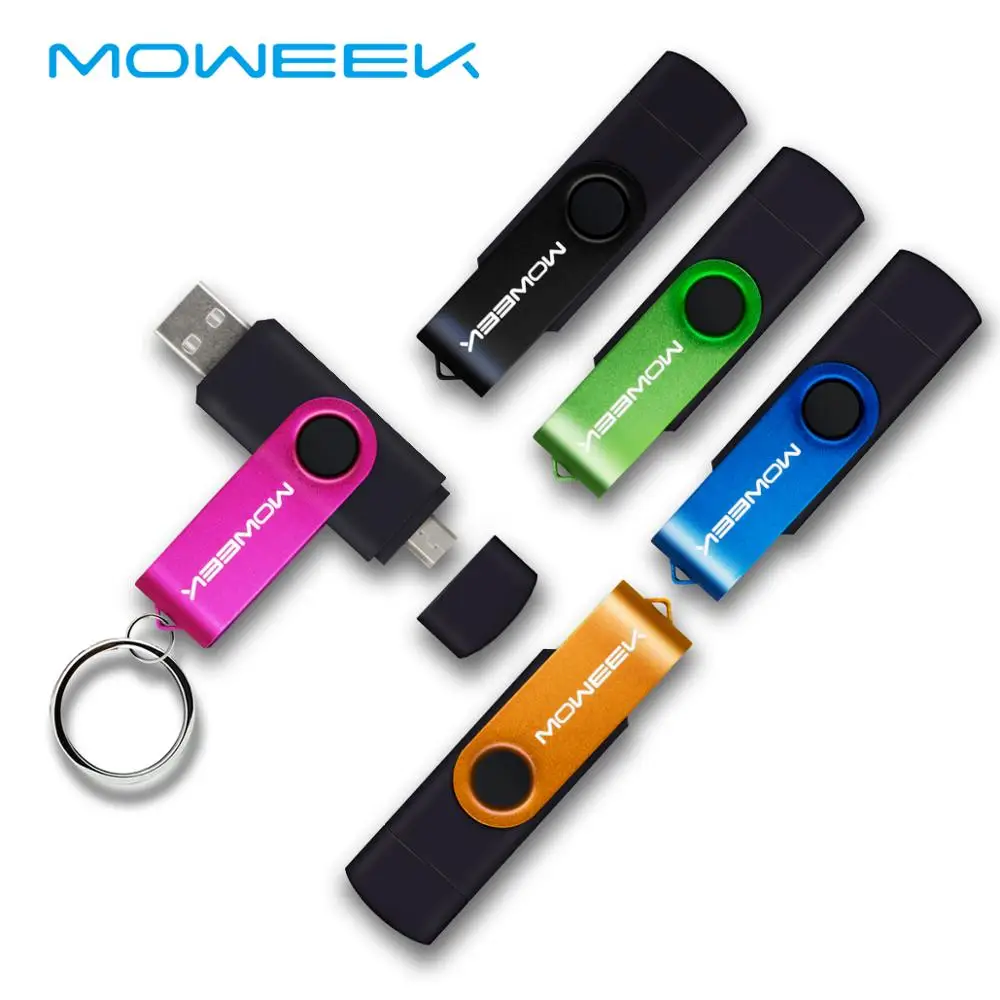 Moweek USB флэш-накопитель 2018 Новый cle usb флеш-накопитель 128 г otg 2 0 смартфон 4/8/16/32/64 ГБ
