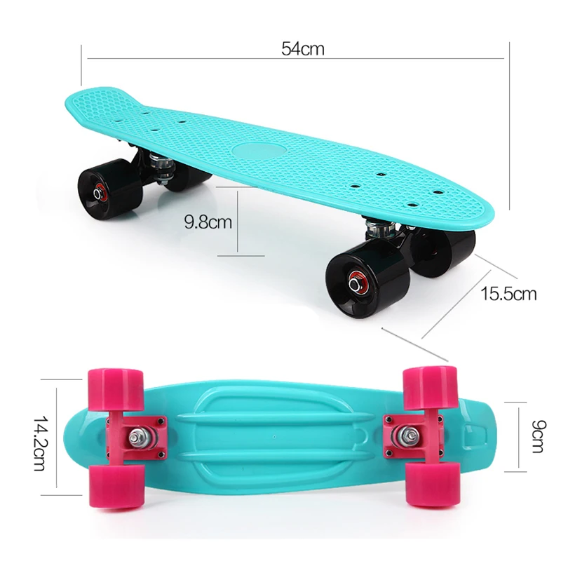 Скейтборд доска для взрослых и детей 22 &quotпастельных цвета оригинальная длинная