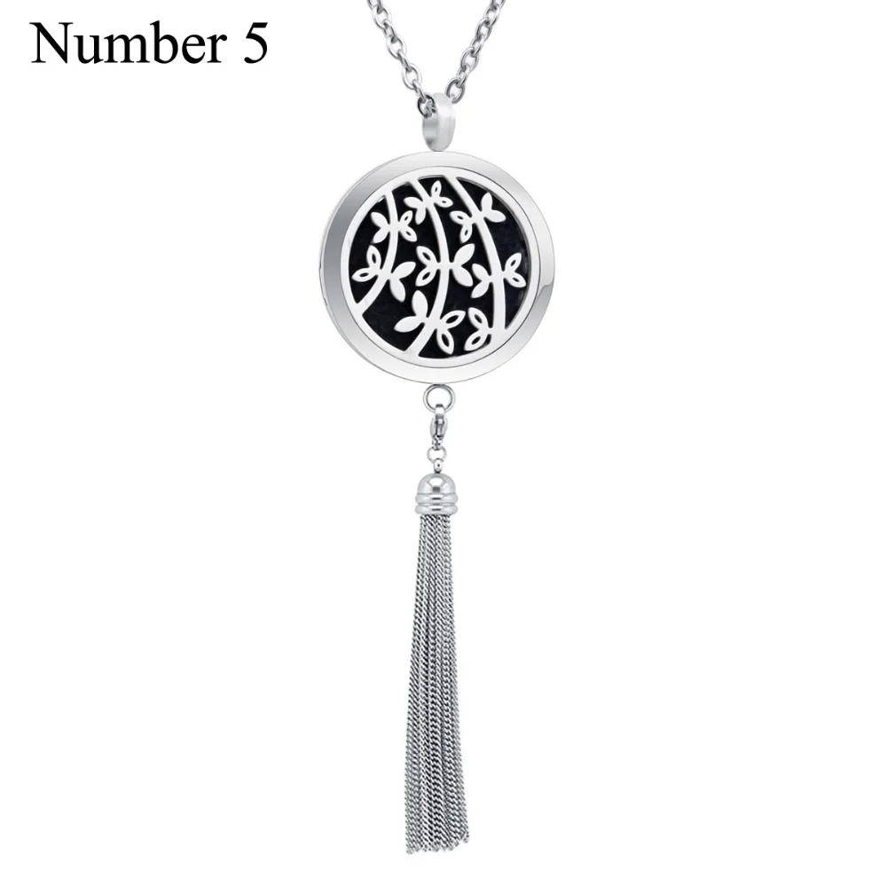Lotus 30mm 316 Stainless Steel Aromatherapy / Essential Oils Diffuser Locket Pendant with Tassel drop shipping | Украшения и