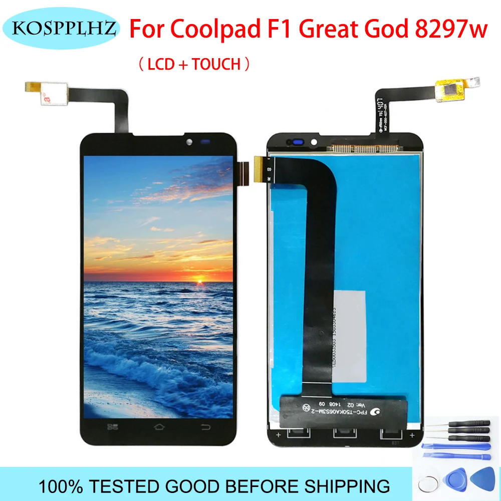 Для Coolpad F1 8297 Вт C00 T01 ЖК дисплей и сенсорный экран высокого качества дигитайзер
