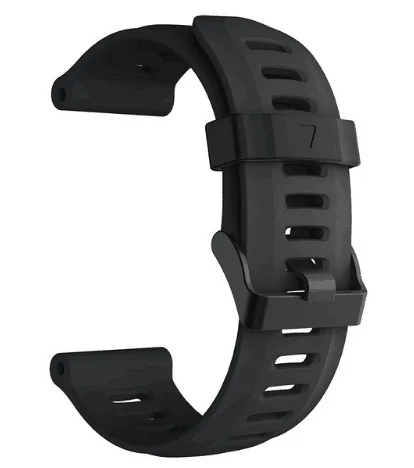 Oulucci 26 мм ширина ремешок для часов Garmin Fenix 3 Band открытый спортивный силиконовый ремешок для Garmin Fenix 3HR/Fenix 5X с инструментами - Цвет ремешка: black