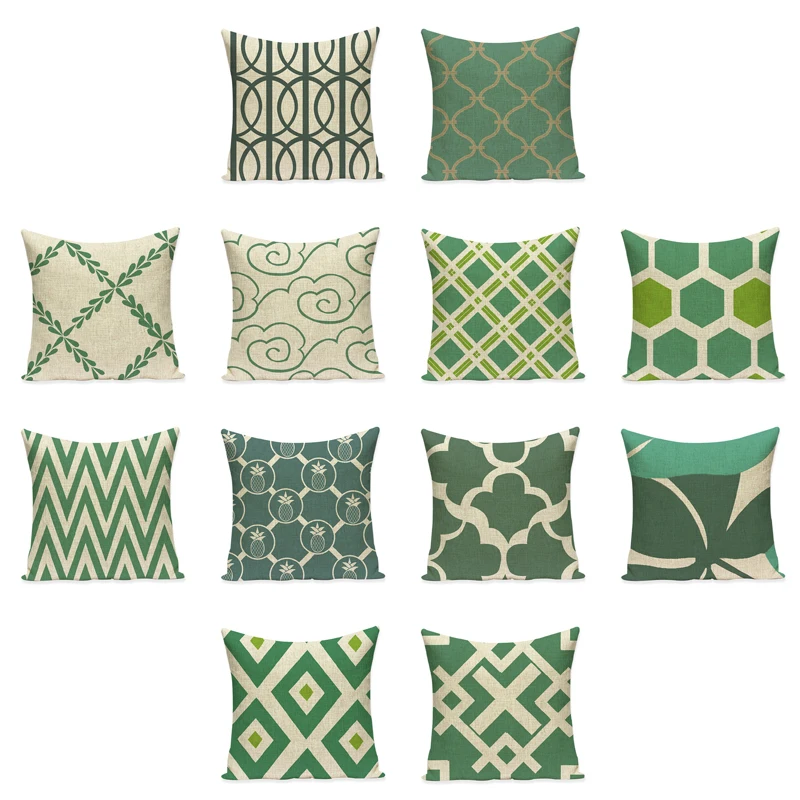 Подушка из хлопка и льна в пляжном стиле | Дом сад