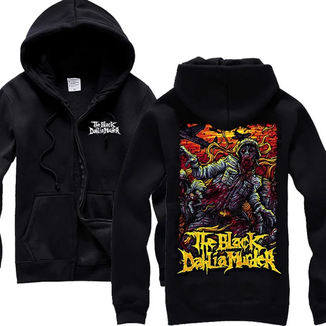 12 12 дизайнов, верхняя одежда, черный dahlia murder, хлопок, рок молния, толстовки, брендовая куртка, свитер в стиле хеви-метал, флис, sudadera - Цвет: 12