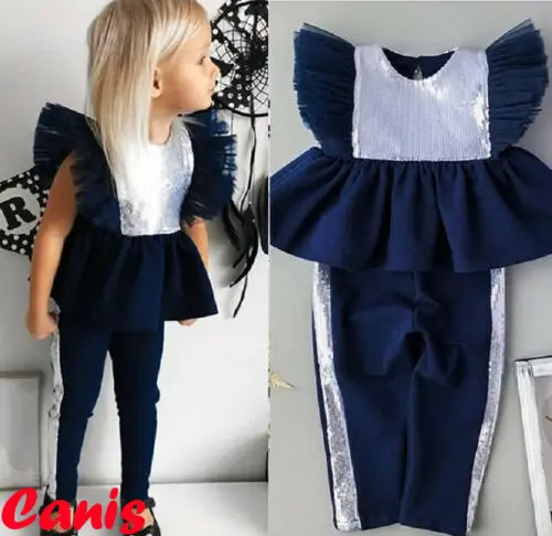 2 шт. детский комплект одежды из топа и длинных брюк | Мать ребенок