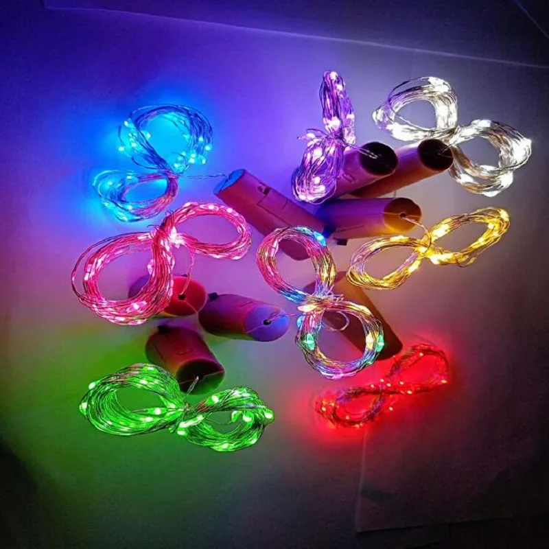 10 20 30LED светильники в форме винных бутылок из пробки в форме гирлянды поделки РОЖДЕСТВЕНСКИЕ Гирлянды для вечерние Хэллоуин свадебные декорации
