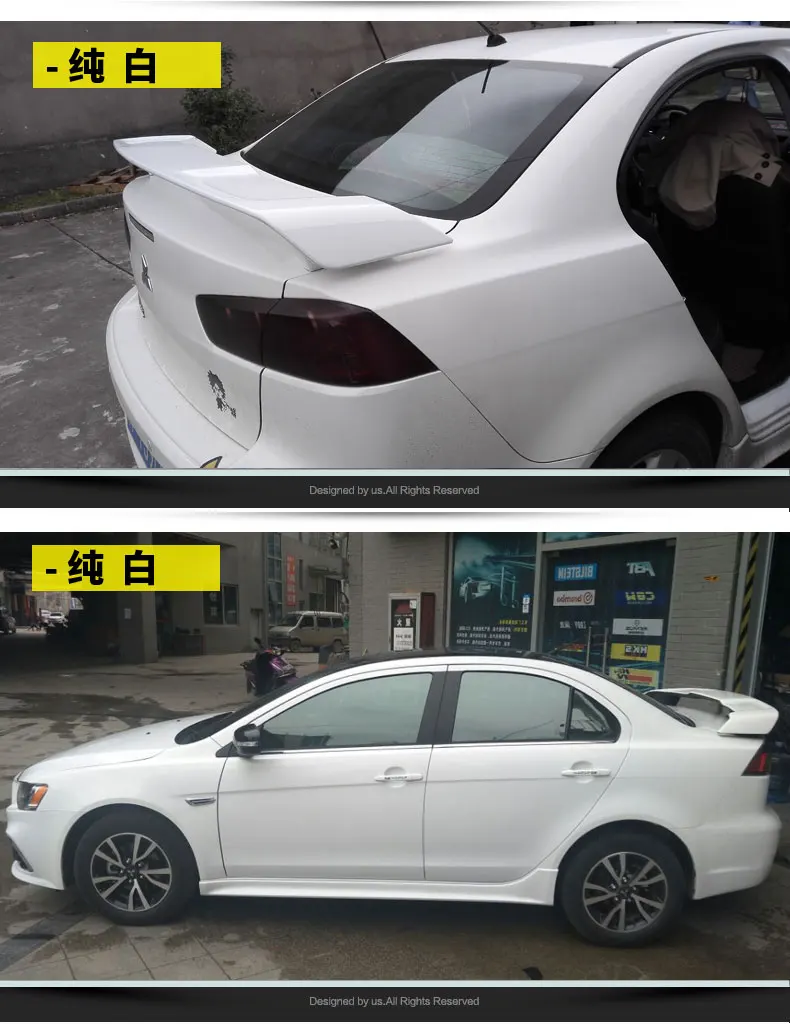 Для LANCER EX спойлер высокое качество абс материал заднее крыло праймер цвет задний спойлер для Mitsubishi LANCER спойлер 2010