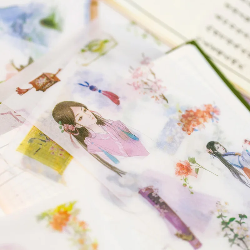 6 шт творческие Kawaii бабочка суккулентные растения липкий Бумага милые декоративные наклейки для дневник, фотоальбом Скрапбукинг студент