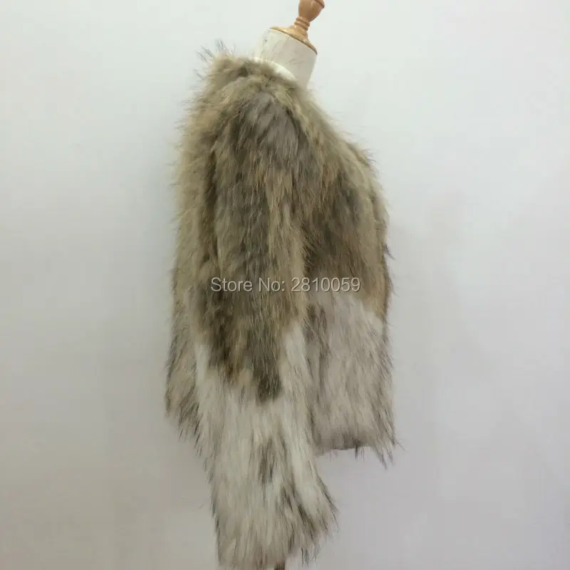 J0130 куртки из натурального меха енота женское меховое пальто для женщин зимние