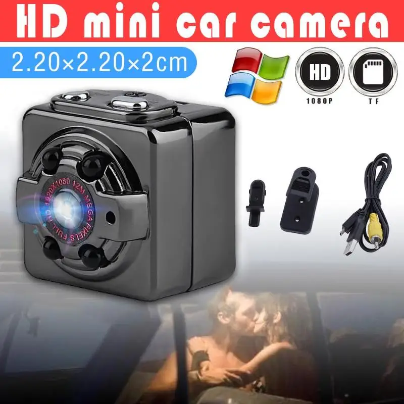 Автомобильный мини видеорегистратор SQ8 FHD 1080P с ночным видением DV детектор