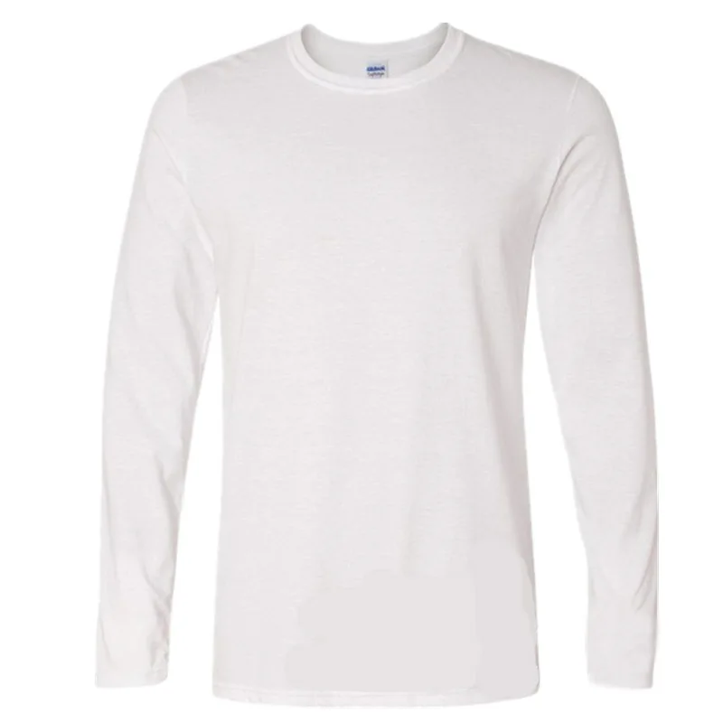Gildan Brand Men's Long Sleeve T-shirts Spring Autumn Casual O Neck T Shirt Cotton New Fashion Fitness Tops&Tees Homme Camisetas