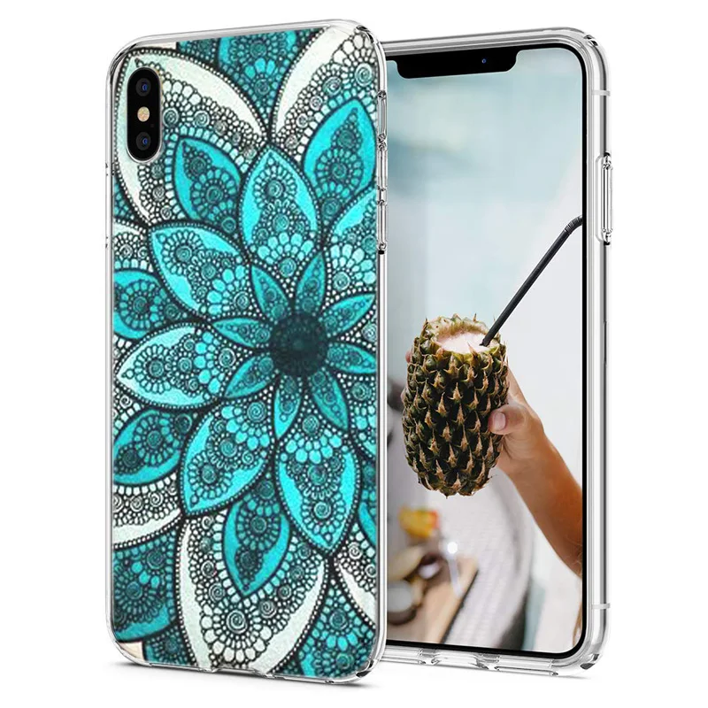 Soft Phone Case For iPhone 6 7 XS Max Covers TPU Colorful Mandara Mickey Minnie Pattern Fundas X XR F092 |
