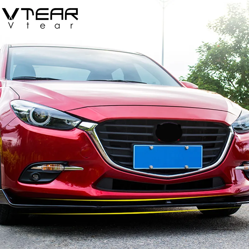 Накладка на передний бампер Vtera для мазда Mazda 3 защитный чехол губ внешний спойлер