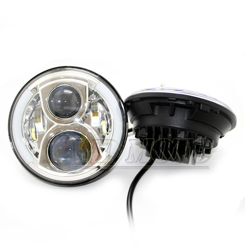 7 Inch Motorcycle LED DRL Projector Headlights With Angel Light IP67 For Harley Davidson FLS FLSTC FLSTF FLSTFB |