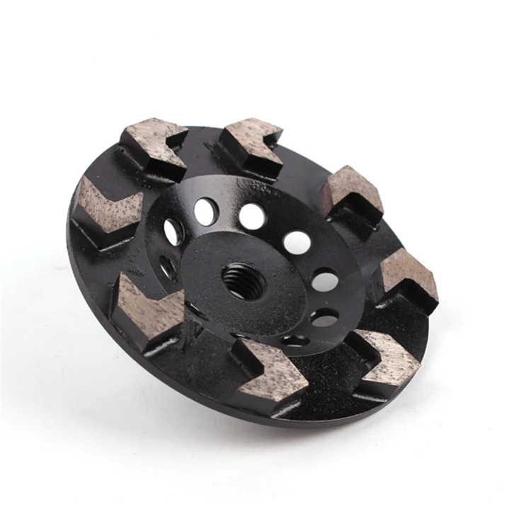 GD36 Top Sharp Grinding Pad 5 Inch Diamond Cup Wheel with 8 Arrow Segments for Concrete Terrazzo Floor 9PCS | Инструменты