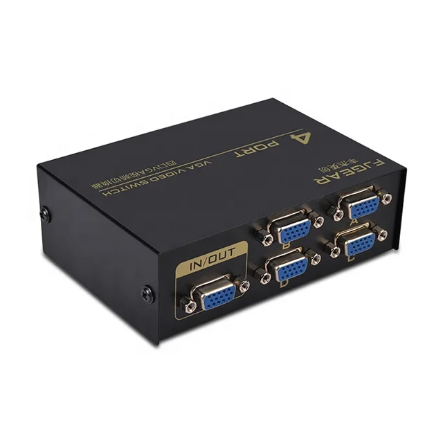 Выключатель vga с 4 портами видеовыключатель усилитель сигнала HD разветвитель