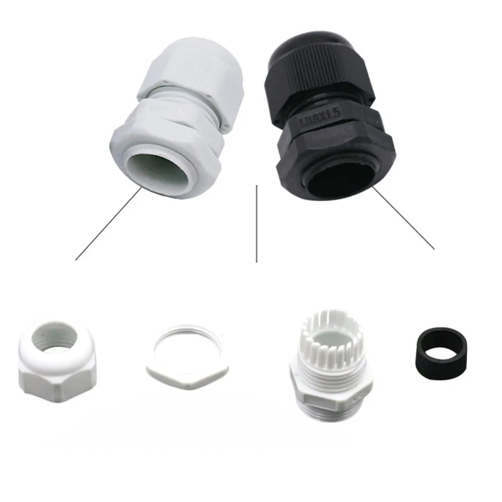 10pcs IP68 Nylon Qaterproof Cable Gland PG7/PG9/PG11 High Quality PA Material New Wholesale Price |